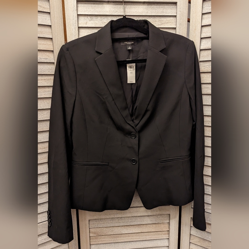 NWT Ann Taylor Black Blazer size 10